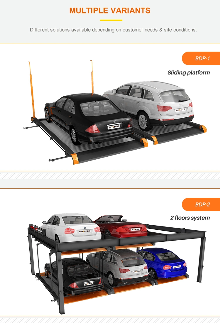 Pit Parking Hydraulic Inground Car Park Multi-Level Parking System