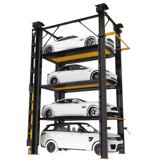 Quad Stacker Four Post Parking System 4 Cars Storage Parking Lift