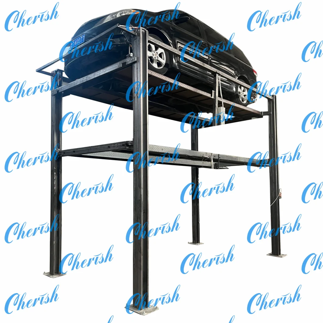 CE Certified Garage Triple Car Stacker Hydraulic Vehicle Parking Lift