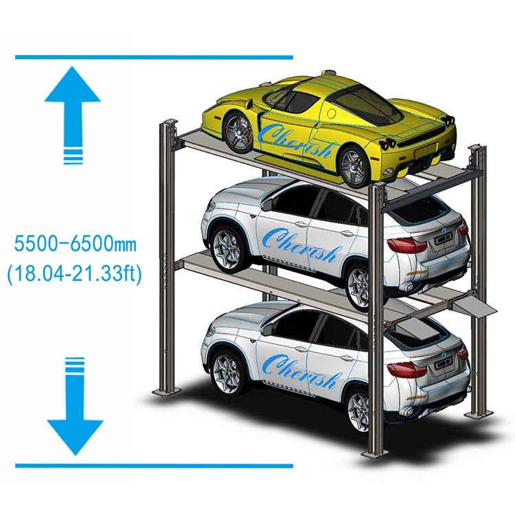 New Design Triple Car Stacker Parking Lifts