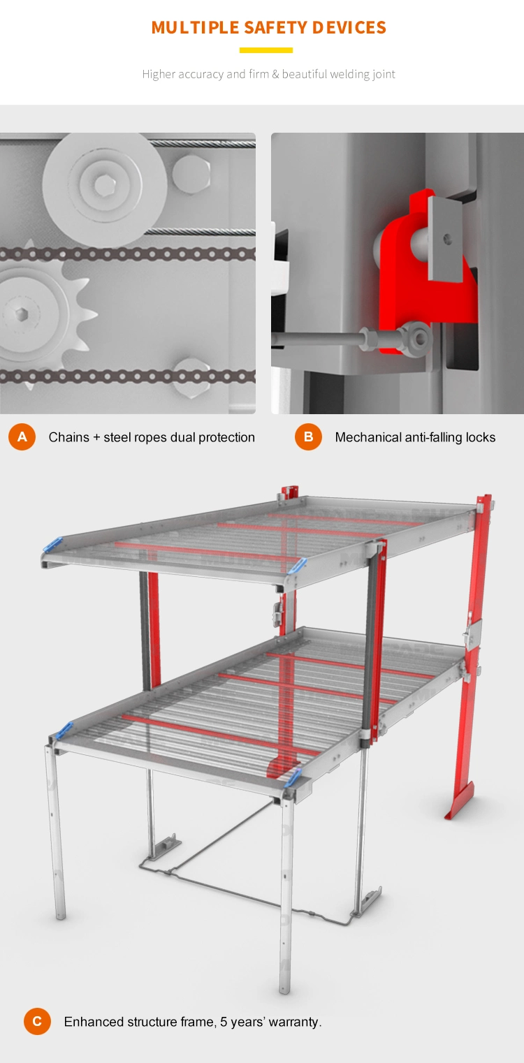 Low Noise Space Saving Pit Car Parking System