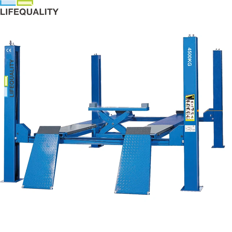 China Car Auto Wheel Alignment 4 Four Post Car Lift